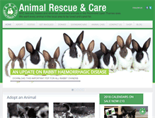 Tablet Screenshot of animalrescueandcare.org.uk